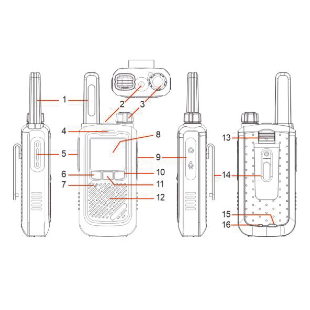 Radiotelefon BAOFENG BF-T17 5W Walkie Talkie Czarny