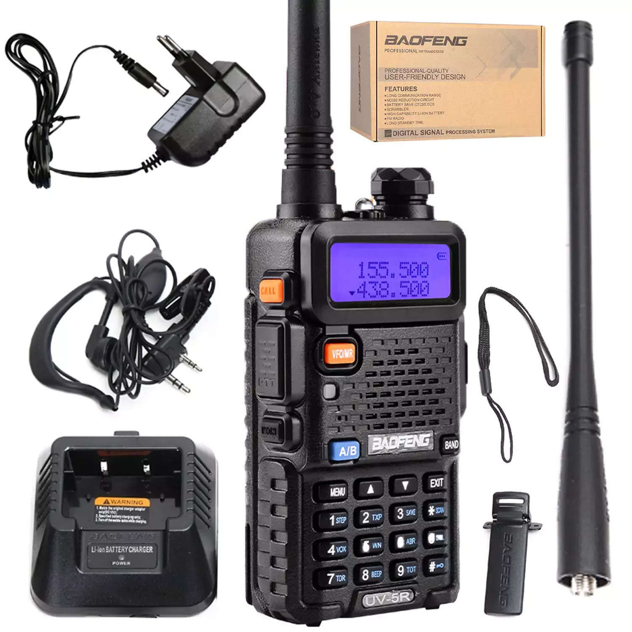 Radiotelefon BAOFENG UV-5R 5W Krótkofalówka Radio